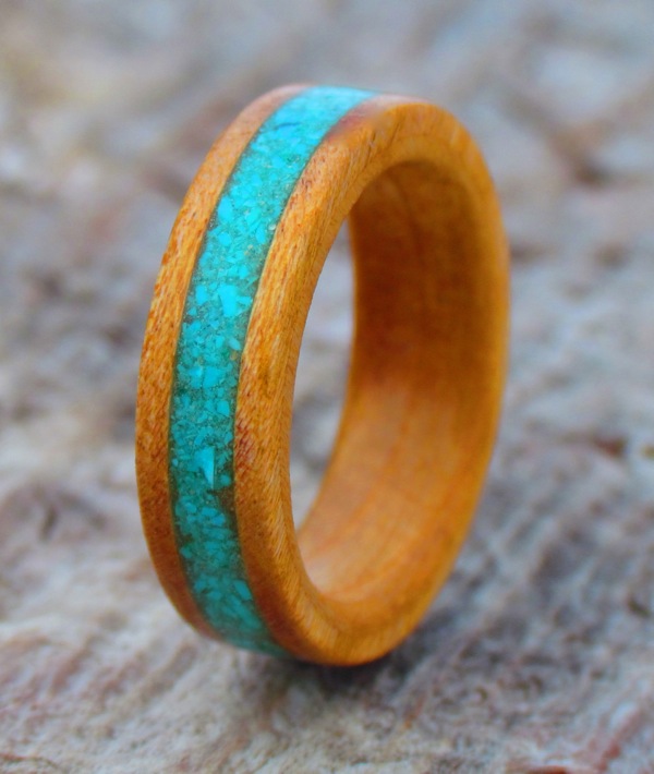 Silver Birch Wood Ring