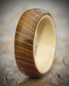 Holly & Laburnum Windfall Wooden Ring
