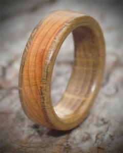 Yew and Oak Wooden Ring