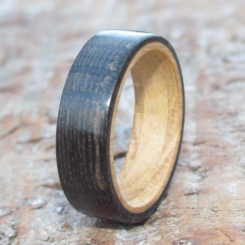Bog Oak 5th anniversary ring