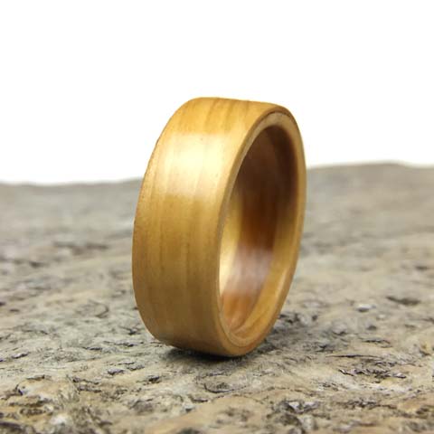 Eco friendly wooden ring made from windfall Larch