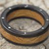 Reclaimed Tay Oak and Ebony wooden ring