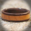 Wild Cherry and Walnut Wooden Rings