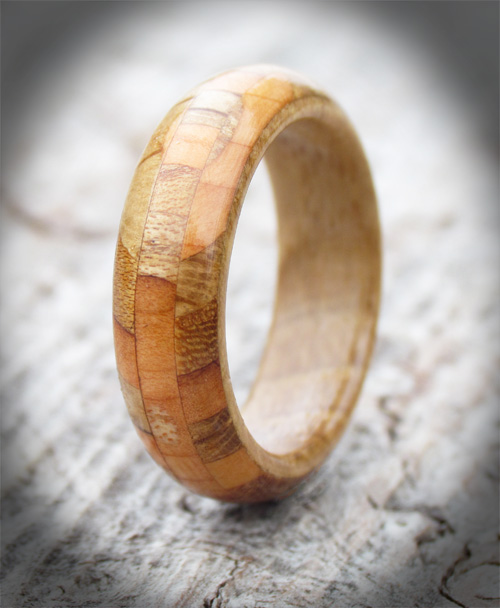 Collection of Scottish Woods Narrow Band Ring