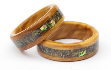 wooden jewellery rings