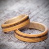 Celtic wooden wedding ring