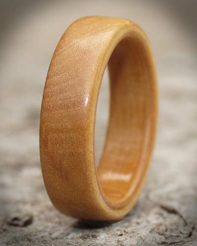 Silver Birch Wood Ring