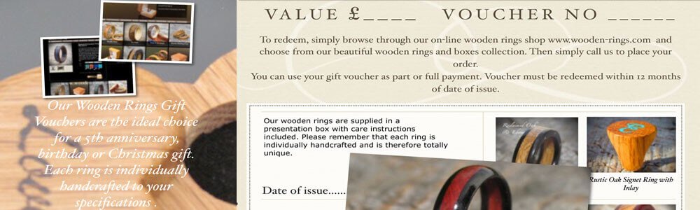 Wooden Rings Gift Vouchers