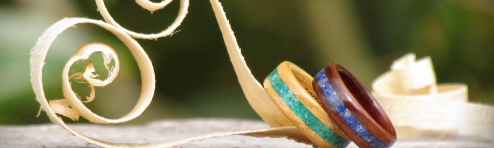 Wooden wedding rings