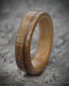 Scottish Oak, Walnut & Cherry Wooden Ring