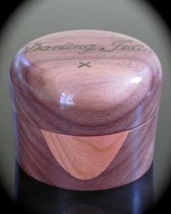 Walnut & Cherry Wooden Ring Box