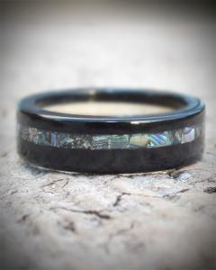 Ebony & Maple Wooden Wedding Ring